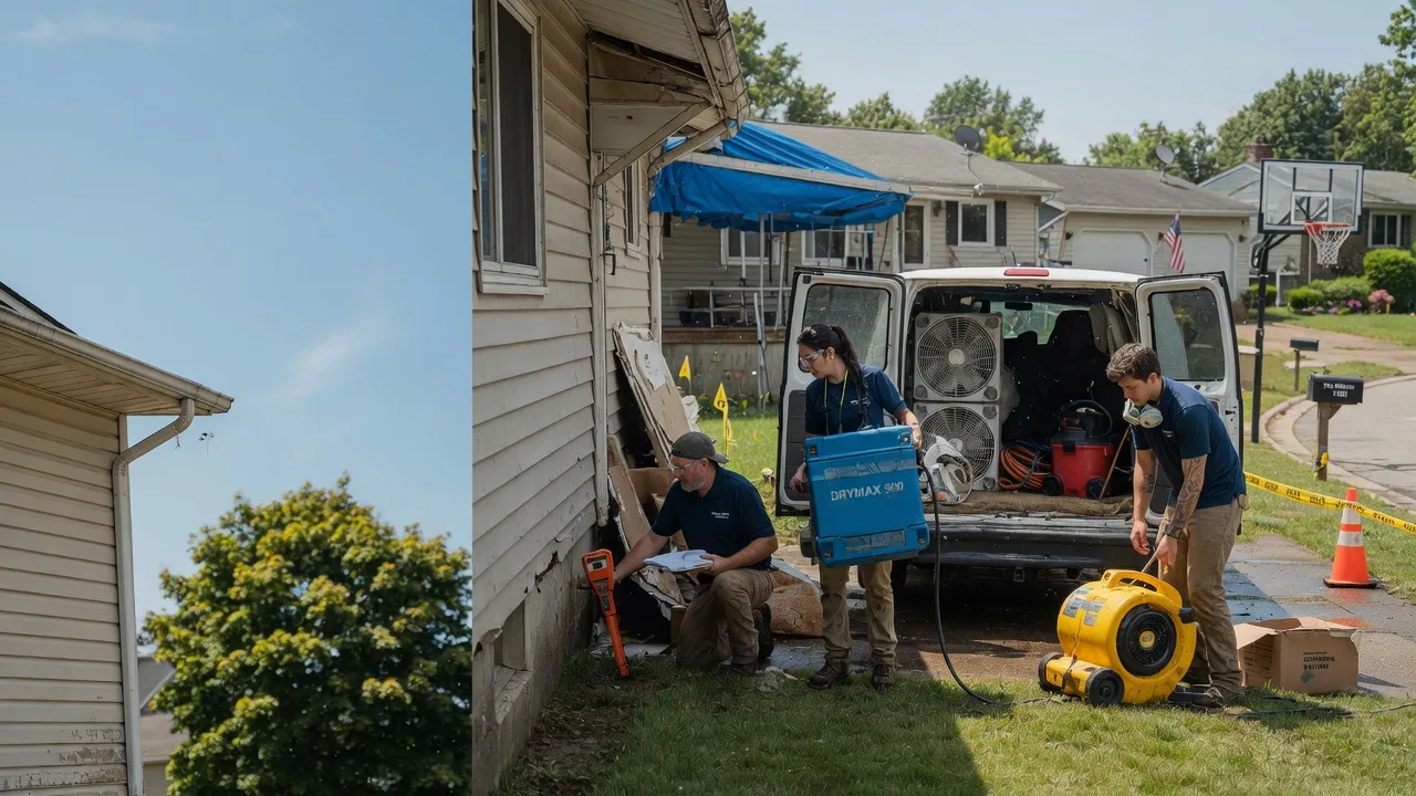 Ceiling Leak Cleanup in Ansonia, OH near me